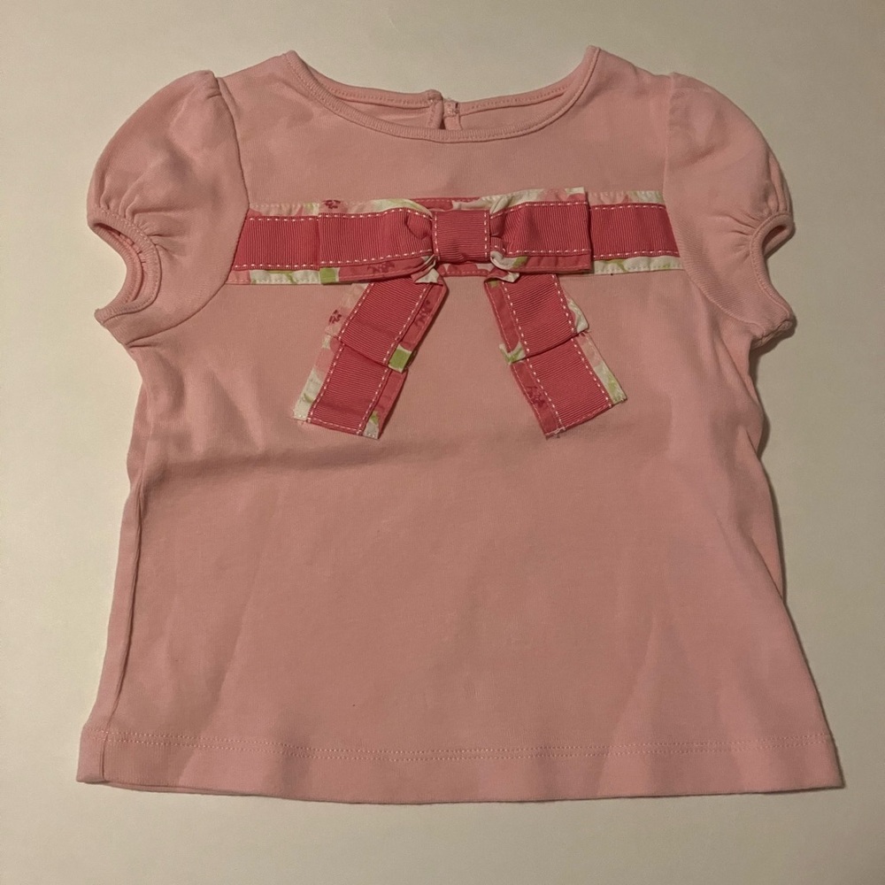 NWT Pink bow tee
